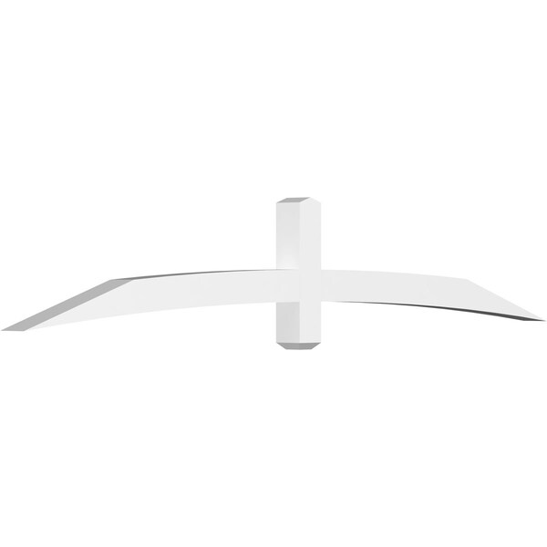 Ekena Millwork Bellingham Architectural Grade PVC Gable Bracket, 96"W x 16"H x 4"D x 4"F, 4/12 Pitch GBP096X16X0404BEL00 - main